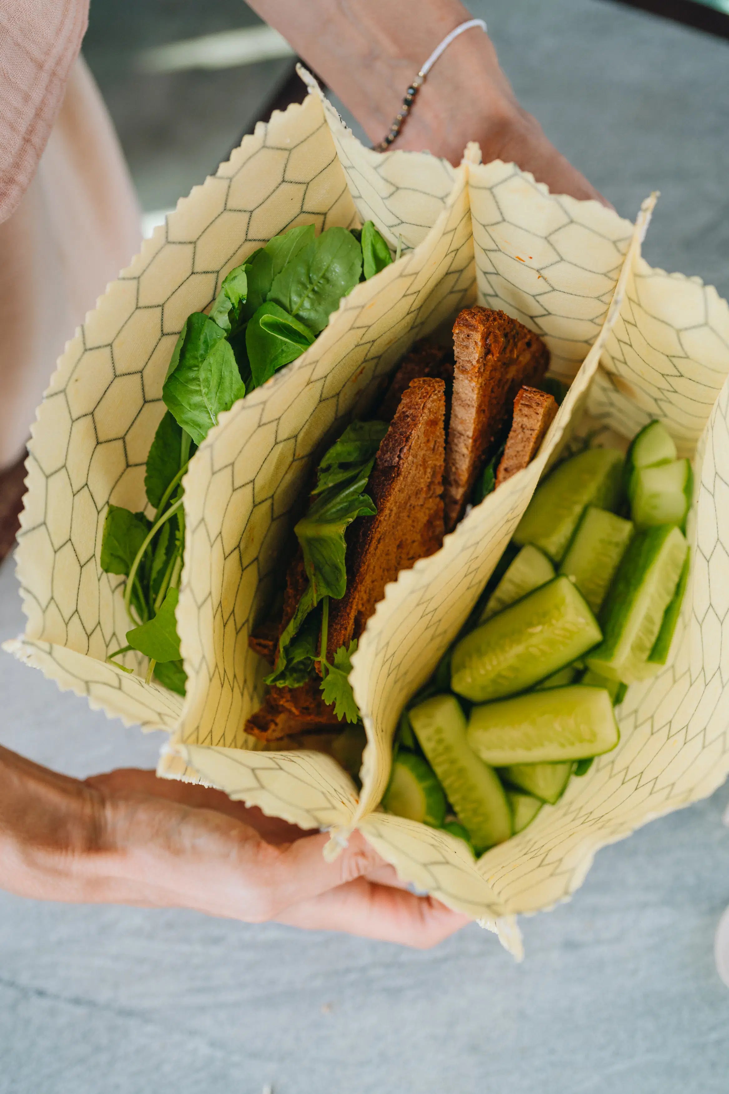 Beeswax Lunch Bag - Triple - Classic