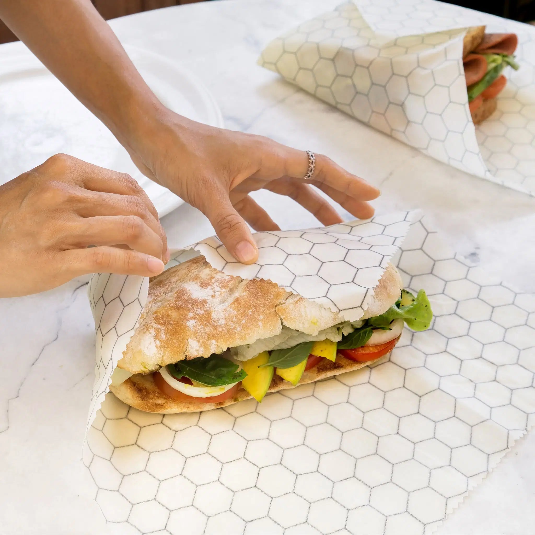 Beeswax Sandwich Wrap - Hexagonia