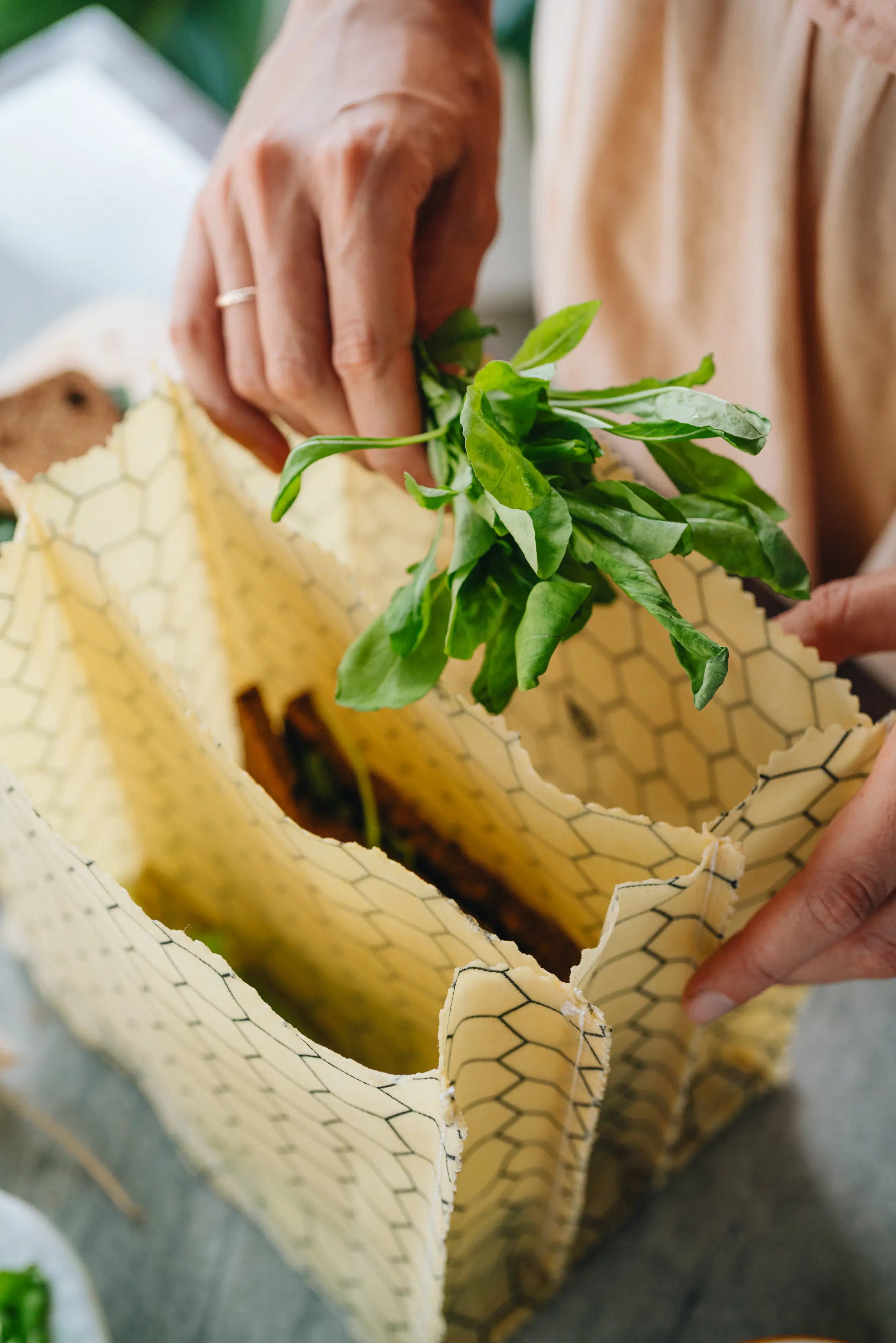 Beeswax Lunch Bag - Triple - Classic